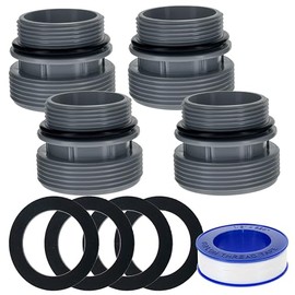 U.S. Pool Supply Pool Hose 40mm to 1.5" Hose Conversion Adapters 4560, Pack of 4 - Above Ground Replacement Kit Compatible with Intex, Hayward, Coleman Pool Filter Pump Hose Connector
