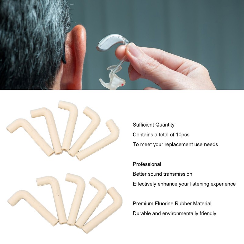 Hearing Aids Tube L Shaped Replacement Hearing Amplifier Receiving Tube