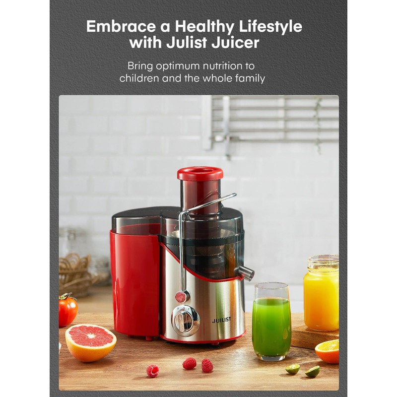 Juicer Machines, Juilist 3" Wide Mouth Juicer Extractor Max Power