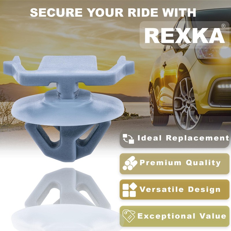 Rexka 10pcs Rocker Panel Moulding Clip for Nissan Murano 2003