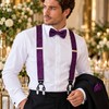 Men's Paisley Suspenders and Bow Tie Set for Formal Wear