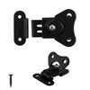 MY MIRONEY 4-Pack Black Spring Loaded Butterfly Twist Latch and