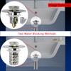REZZI Sink Plug Replacement Universal Pop Up Stopper with Removable