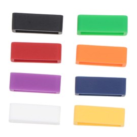 Operitacx 8pcs Watchband Ring Buckle Fall Accessories for Secure Watch Band Loops Includes White Yellow Purple Green