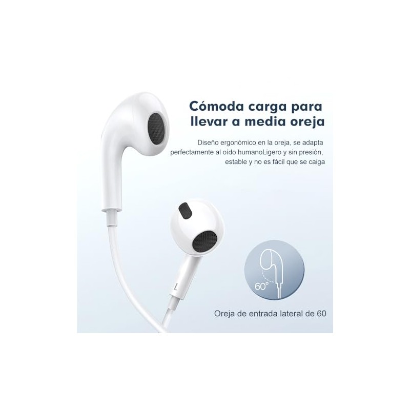CONTROL EXPERT Audífonos con Cable Tipo C Micrófono y Control