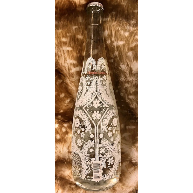 LaCroix New Unopened Lace Snowflake Evian Christian Lacroix Glass Holidays