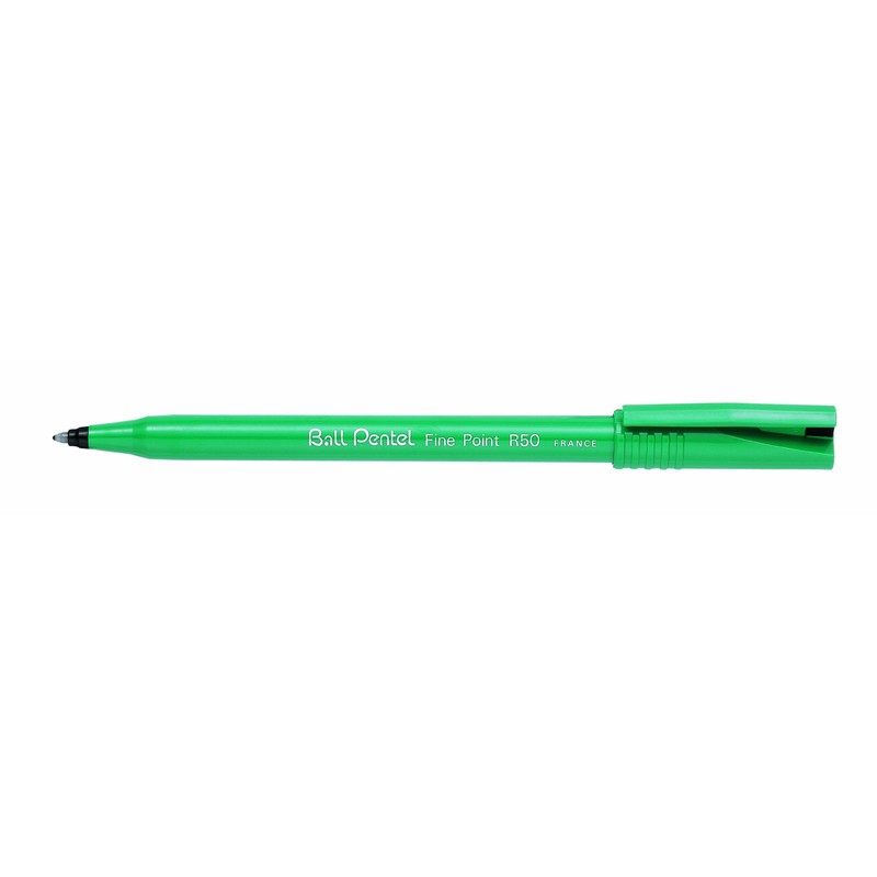 Pentel R50 Rollerball 4pc Wallet Black