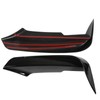 2pcs Front Bumper Vent Canard Splitter Left Right ABS Wind