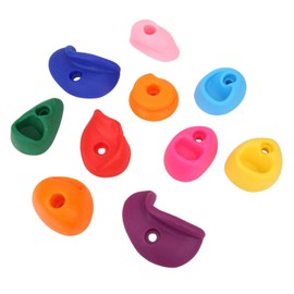 Rock Climbing Holds, Climbing Wall Holds Climbing Holds Large Rock Wall Grips Comfortable Wear for Outdoor for Indoor for Kids(Small 10 Pieces)