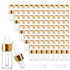 Comrzor 100 Pack 3ml Clear Glass Dropper Bottles with 4