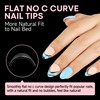 UNA GELLA Almond Gel Nail Tips Short: Half Cover Almond