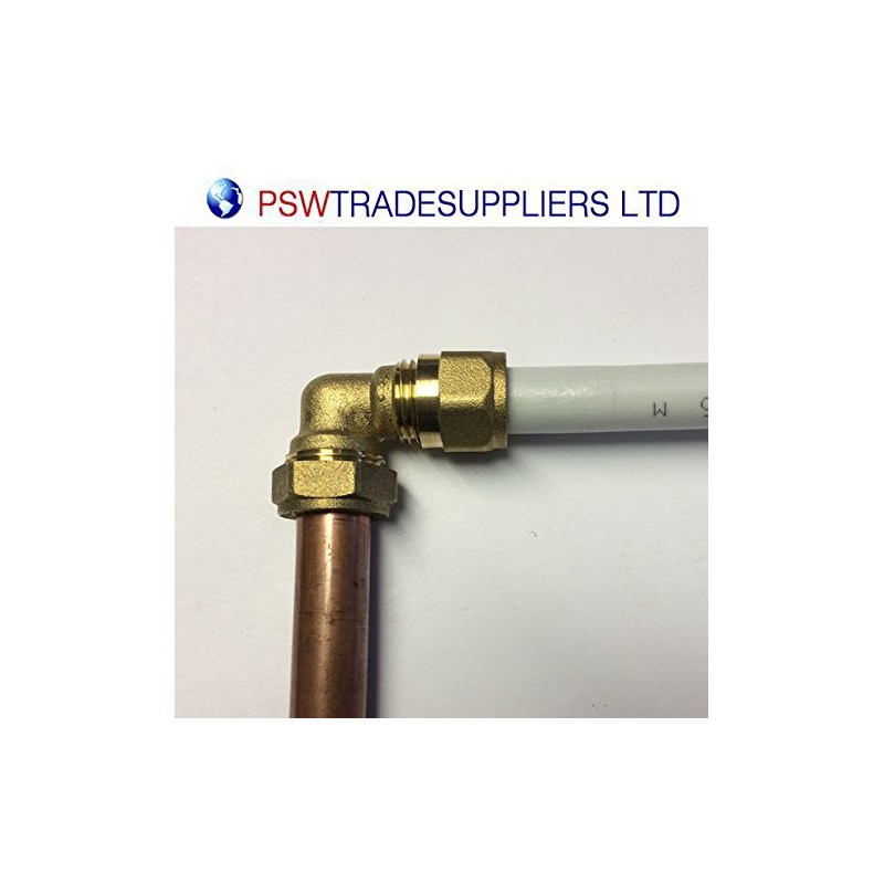 Angle Reducer 16mm PEX Aluminium PEX Pipe - 15mm Compression