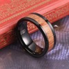 THREE KEYS JEWELRY 8mm Tungsten Wedding Ring with Koa Wood