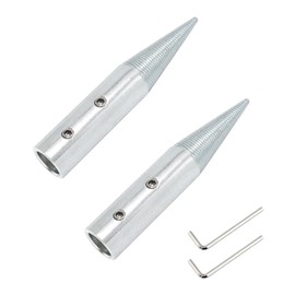 BLSGBUIDING 5/8" Spindle Tapered Threaded Adapter Left & Right Pair Suitable for 3/16"-13/16" Arbor Hole Cloth Polishing Wheel 2 PCS