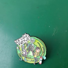 Mad scientist tv show ice cold fattys n20 whip its enamel hat pin badge