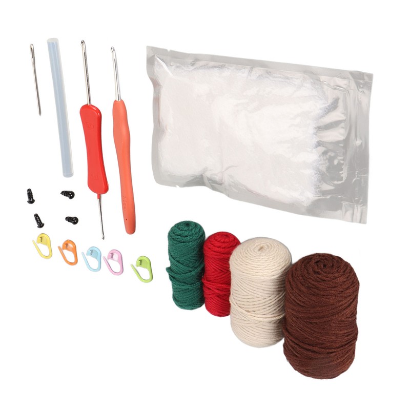 Hedgehogs Crochet Kit with Yarns Crochet Hook Stuffing DIY Learn