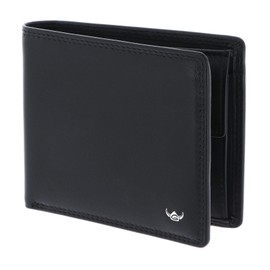 Golden Head Polo RFID Protect Billfold Coin Wallet Black, black, rfid wallet