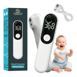Pulsovital Termómetro Digital Infrarriojo De Alta Precisión Con Pantalla Led Para Frente,oreja Y Cuerpo,color Blanco