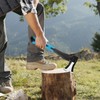 Splitting Axe, 15” Camping Outdoor Hatchet for Wood Splitting and