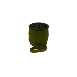 10 Metres Cotton Bias Tape / Hem Tape Seam Tape 100% Cotton Bias Binding Tape 18 mm Folded (Olive Green (124))