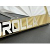Customized Laser Etched Gold Chrome T304 Stainless Steel License Plate
