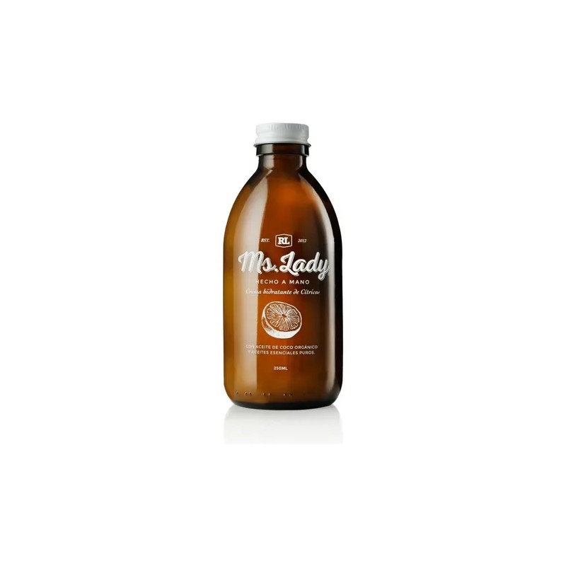 Crema Hidratante Natural Vegana Ms. Lady 250ml Libre de Parabenos