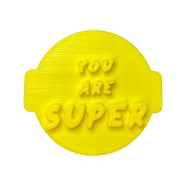 The Cookie Cutter Hub You are Super Embosser No 81/Sello para cupcakes, fondant, arcilla glaseada, decoración de pasteles