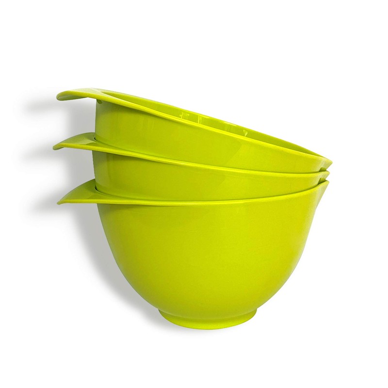 WePrep Mixing Bowl with spout and Handle | Green Set