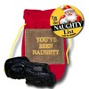 On the Naughty List Bag of Coal with On the