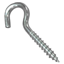 M8 Screw-in Hooks Large Heavy Duty Cup Hooks Screw in Hooks Plain Ceiling Cup for Hanging Lights Eye Big Size: 8mm x 80mm (0.32" x 3.15") Box of 7pcs