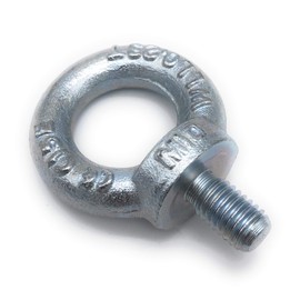 C15 – M10 Galvanised Eye Bolts – Load Capacity: 230 kg – Pack of 5 – [Choice of Sizes] Crane Eye Lashing Eye Bolt Eye Bolt Eye Bolt Ring Bolt Similar to DIN 580 (M10)