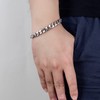 H&Beautimer Fashion 925 Sterling Silver Classic Cuban Chain Bracelet 10mm-7