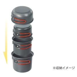Hack Aluminum Outdoor Cooker Set, 4P HAC2167