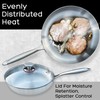 Easy Greasy 12 Inch Stainless Steel Skillet with Lid -