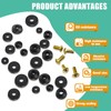 XBVV 106 PCS Faucet Washer Assortment Kit with Assorted Flat