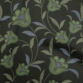 oneOone Velvet Green Fabric Dotted Floral Quilting Supplies Print Sewing Fabric by The Yard 58 Inch Wide