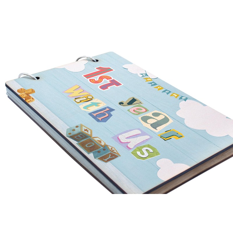 Baby's First Year Milestones Scrapbook (scrap-ha23-withusrg)