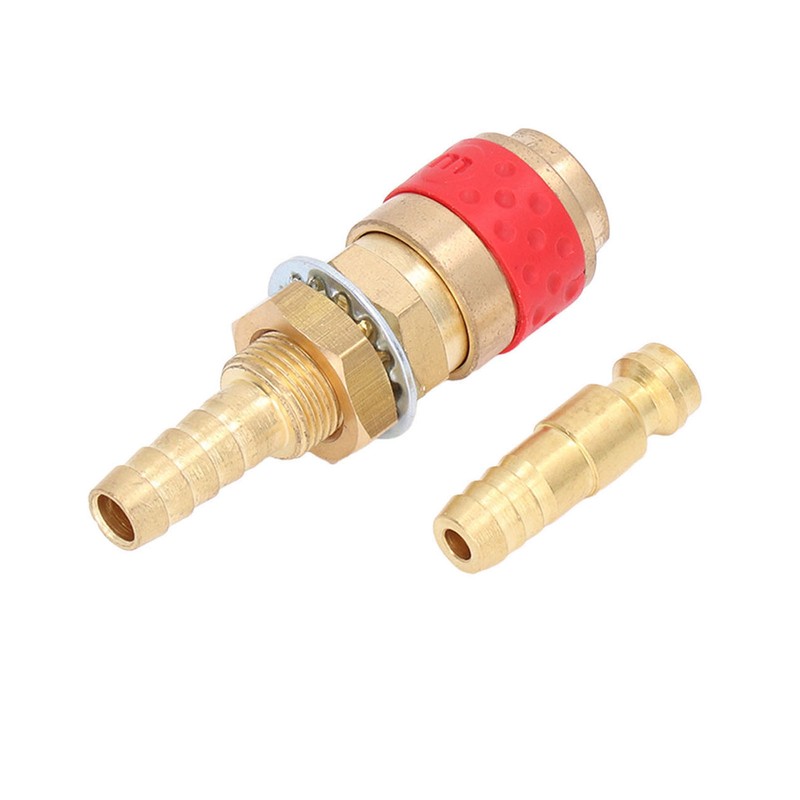 8mm Torch Hose Adapter Brass Connector Quick Coupler Fitting Kit