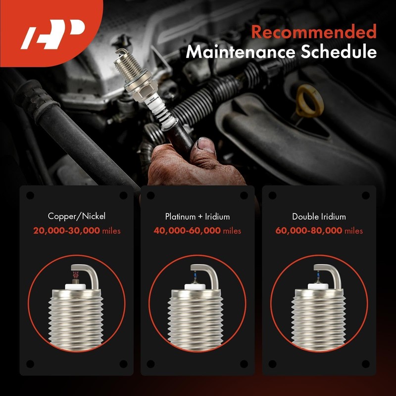 A-Premium Iridium Platinum Bujías compatibles con Mazda 6 2009-2012, CX-9
