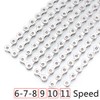 VOANZO Bicycle Chain, Electroplated Silver Rust-proof Mountain Road Bike Chain,
