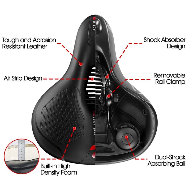 Comfortable Seat Cushion for Men Women with Dual Shock Absorbing