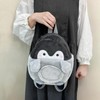 WisePoint Penguin-shaped Mini Backpack Purse, Cute Women's Backpack Purse Small