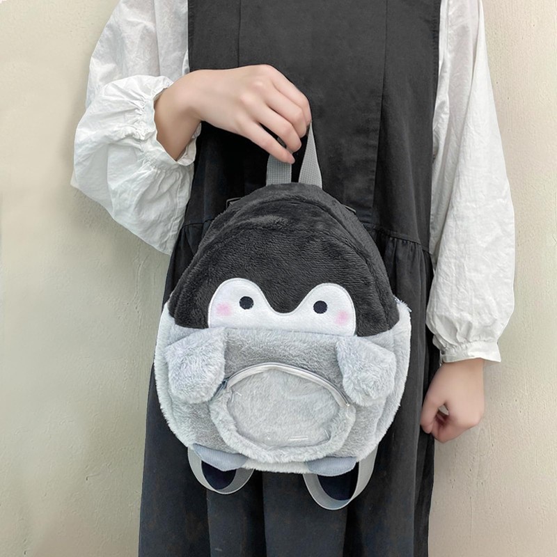 WisePoint Penguin-shaped Mini Backpack Purse, Cute Women's Backpack Purse Small