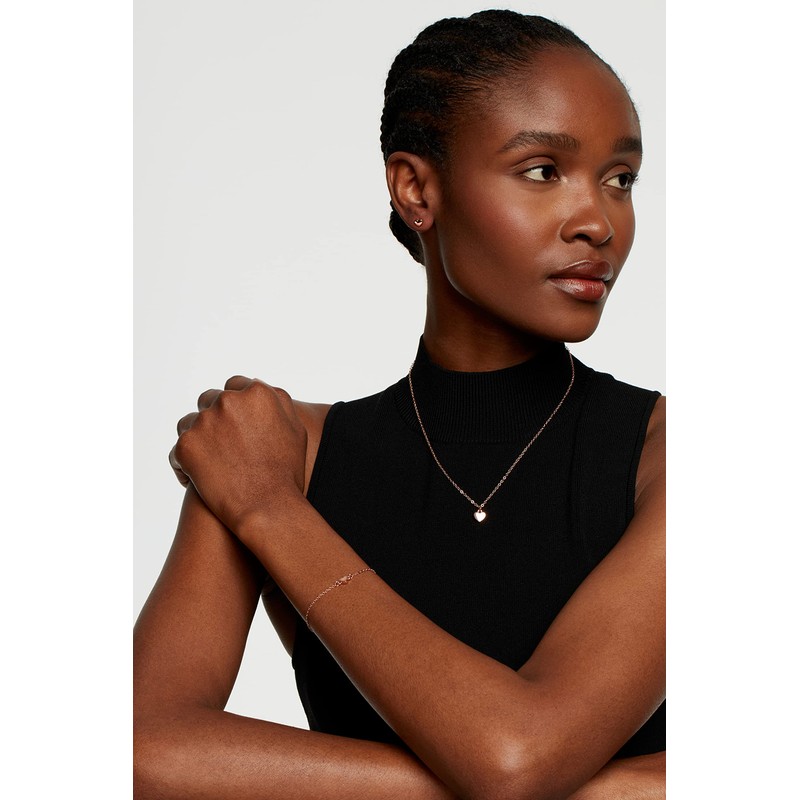 Ted Baker Harly Tiny Heart Stud Earrings For Women (Rose