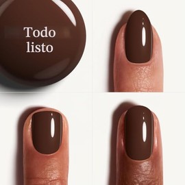 Essie Gel Couture Esmalte de uñas de larga duración, fórmula vegana libre de 8, Raisin Brown, All Checked Out, 0.46 fl oz