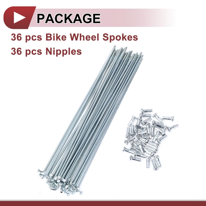 A ABSOPRO 36 Set 13G Bicycle Spokes 174mm Bike Wheel