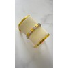 Brazalete italiano color Gold-Plata Combinado de Acero Inoxidable 316L de