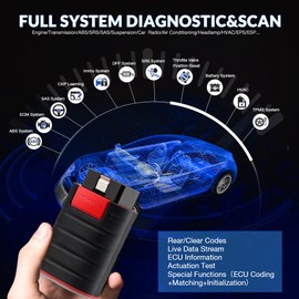 THINKCAR Thinkdiag Car OBD2 Scanner Bidirectional Diagnostic Tool ECU Coding