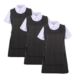 MISEMIYA - Pack of 3 Units - Apron Cleaning Work Uniform Clinic Hospital Cleaning Veterinarian Health Hospital - Ref.868, Black 21