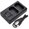 DSTE NP-FZ100 Battery Charger, Dual LCD Charger Compatible with Sony